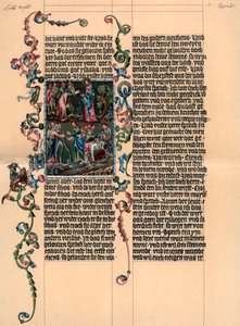 En sida från Wenzel Bible, c1400, 1903 av Unbekannt