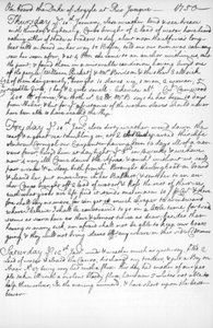 En sida från John Newtons journal, 1750-1754 1965 av Unbekannt