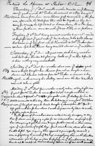 En sida från John Newtons journal, 1750-1754 1965 av Unbekannt