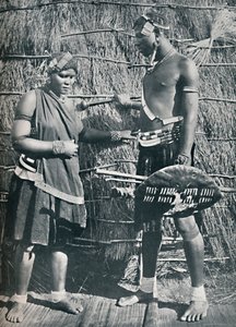 Ett par zuluälskare, 1912 av Unbekannt