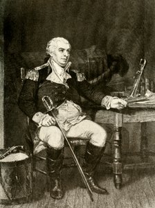 Ett porträtt av Commodore Barry från den amerikanska flottan, c1780, 1937. av Unbekannt