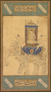 En prins som rider på en sammansatt elefant, ca. 1590. av Unbekannt