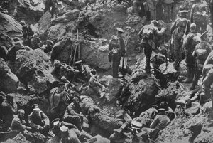 Ett anmärkningsvärt krigsfotografi, minerat och fångat av britterna, 1915 av Unbekannt