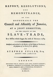 En remonstration av ämnet slavhandel, 1789 1965 av Unbekannt