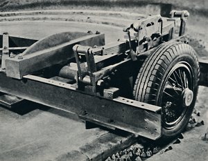 Ett roadsterdäck under test, 1937 av Unbekannt
