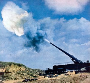 En sekund efter kommandot att skjuta, Franska kanalkusten, andra världskriget, 1940 av Unbekannt