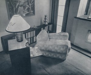 Ett litet rum designat och möblerat av Michael Dawn, Bedford, England, 1935 av Unbekannt