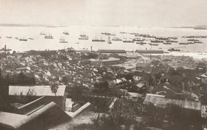 Utsikt över de nya kajerna vid byggtiden, 1914 av Unbekannt