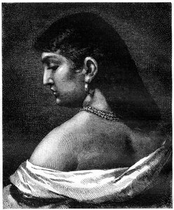 En kvinna från Trastevere, Rom, Italien, 1800-talet av Unbekannt