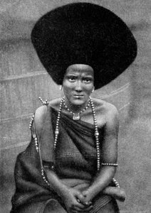 En kvinna från Beja Nile eller Baggara folket, Etiopien, Afrika, 1922 av Unbekannt