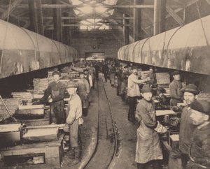 En verkstad i Putilovfabriken, ca. 1914 av Unbekannt
