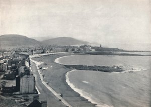 Aberystwyth - Utsikt över bukten, visar slottet och University College, 1895 av Unbekannt