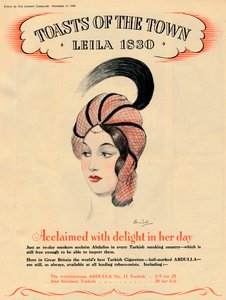 Hyllad med förtjusning i sin tid, Toasts of the Town - Leila 1830, 1940 av Unbekannt