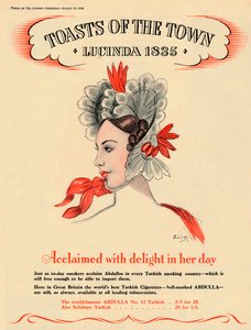 Hyllad med förtjusning i sin tid, Toasts of the Town - Lucinda 1835, 1940 av Unbekannt