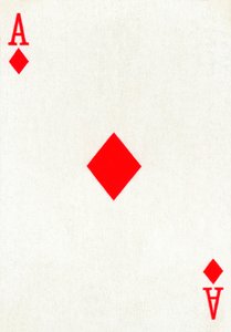 Ace of Diamonds från en kortlek med Goodall & Son Ltd.-spelkort, c1940 av Unbekannt