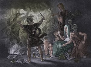 Akt IV Scen i från Macbeth, c1800-talet av Unbekannt