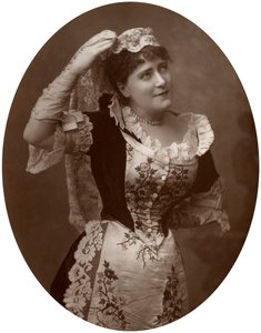 Ada Cavendish, brittisk skådespelerska, 1882 av Unbekannt