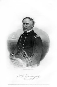 Amiral David Farragut, US Navy officer i det amerikanska inbördeskriget, 1862-1867 av Unbekannt