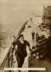 Amiral Jellicoe ombord på HMS Iron Duke, 1914, 1935. av Unbekannt
