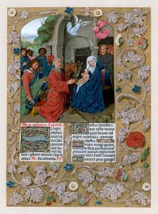 Tillbedjan av Magi, c1490-1497 av Unbekannt