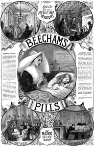Annons för Beechams Pills, 1887 av Unbekannt