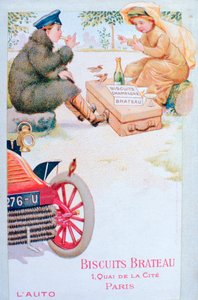 Annons för Biscuits Brateau, c1900-talet av Unbekannt