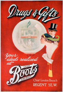 Annons för Boots the Chemists, 1913 av Unbekannt