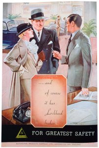 Annons för Lockheed-bilbromsar från Automotive Products från Leamington Spa, 1937 av Unbekannt