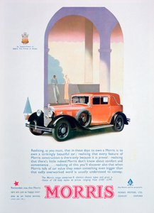 Annons för Morris-bilar, 1932 av Unbekannt