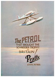 Annons för Pratts Ethyl Petrol, c1928 av Unbekannt