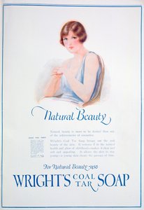 Annons för Wrights koltjärtvål, 1925 av Unbekannt