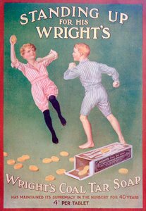Annons för Wrights koltjärtvål, 1909 av Unbekannt