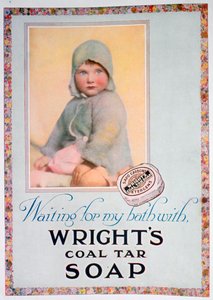 Annons för Wrights koltjärtvål, 1924 av Unbekannt
