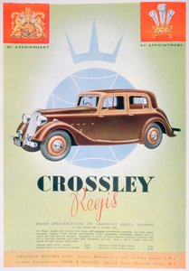 Annons för Crossley Regis-bilen, 1935 av Unbekannt