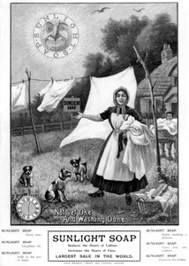 Annons för Sunlight Soap, 1902 av Unbekannt