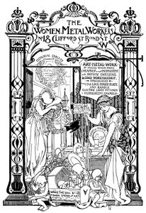 Annons för företaget Women Metal Workers i London, 1901 av Unbekannt