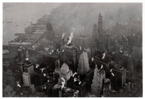 Flygfoto över Manhattan, New York City, USA, från en zeppelinare, 1928 1933 av Unbekannt