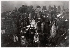 Flygfoto över Manhattan, New York City, USA, från en zeppelinare, 1928 1933 av Unbekannt