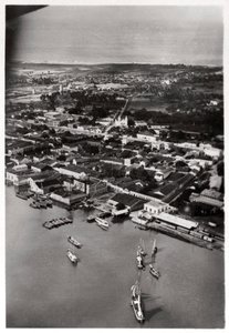Flygfoto över Natal, Sydafrika, från en Zeppelin, 1930 1933 av Unbekannt