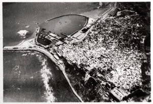 Flygfoto över Tanger, Marocko, från en zeppelinare, 1930 1933 av Unbekannt