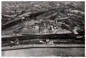 Flygfoto över Kreml, Moskva, Sovjetunionen, från en Zeppelin, 1930 1933 av Unbekannt