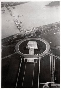 Flygfoto över Lincoln Memorial, Washington DC, USA, från en zeppelinare, 1928 1933 av Unbekannt