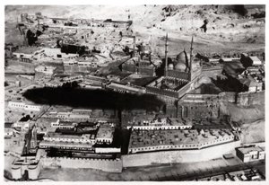 Flygfoto över Muhammad Ali Pashas moské, Kairo, Egypten, från en zeppelinare, 1931 1933 av Unbekannt