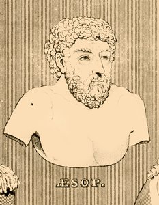 Aesop, c620-564 f.Kr., 1830. av Unbekannt