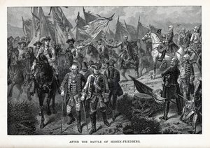 Efter slaget vid Hohenfriedberg, 1882 av Unbekannt