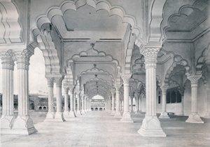 Agra. Dewan-i-am, eller Hall of Public Audience, c1910. av Unbekannt
