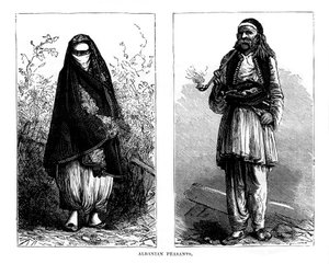 Albanska bönder, 1800-talet av Unbekannt