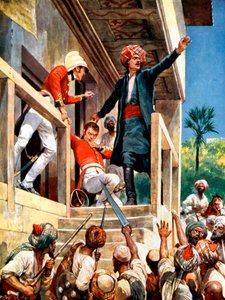 Alexander Burnes, skotsk diplomat mördad av afghaner under det första anglo-afghanska kriget, 1841 av Unbekannt