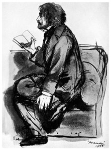 Alfred, Lord Tennyson, brittisk poet, 1855 1956 av Unbekannt