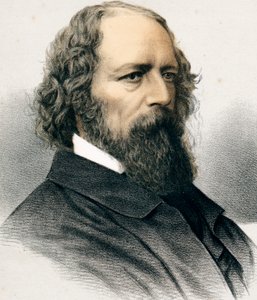 Alfred Tennyson, 1:e baron Tennyson, engelsk poet, c1880 av Unbekannt